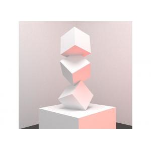 Geometry Design 304 Stainless Steel Sculpture With White Painted Finish