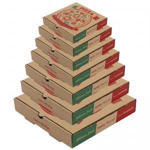 Glossy Lamination Pizza Packaging Box Square Printed Pizza Boxes