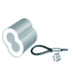 China US Type Wire Rope Clip Clamp  Eight Type Aluminium Press Clips Sleeves supplier