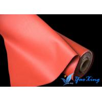 China Red Silicone Rubber Coated Fiberglass Fabric For Flexible Expansion Joint on sale