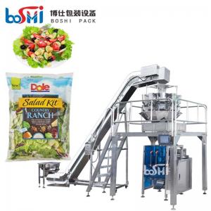 China PLC Control Frozen Food Packing Machine For Vegetable Salad Fruit supplier