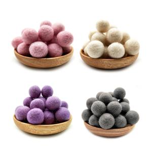 China Baby Decorations Durable 20mm Pastel Felt Pom Poms supplier