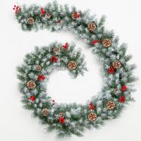 China Christmas Garland Inflatable Lighting Decoration 6ft 9ft Home Decor Wreath on sale