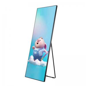 Indoor Customized Led Display Mirror Digital Signage Poster Stand 140 Degree