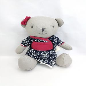 China Kids Playing Lovely Baby Teddy Bear Custom Design Stuffed Animal Toy Wearing Cloth Bear supplier