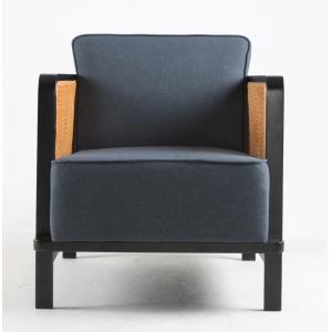 China Hotel Furniture Thick Cushion Lounge Chair Armchair Metal Frame supplier