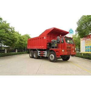 China 371HP LHD Used Sino Dump Truck , Used Mine Dump Truck 70 Tons Loading Weight supplier