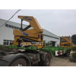 China 20ft Side Crane Trailer 37 Tons 40ft Side Lifter Container Transport container Efficient and Convenient XCMG Crane wholesale