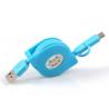 Super Heavy 2 In 1 High Speed USB Cable , 8 Pin Samrtphone USB Extension Wire