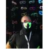 Hot Sales! Wholesale Funny Festival Cosplay Costume el Mask Flashing Light Up