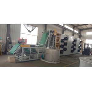 China Refroidisseur en continu de feuilles de caoutchouc refroidi par air de 16 mètres de long - Ligne de mélange de caoutchouc composite wholesale