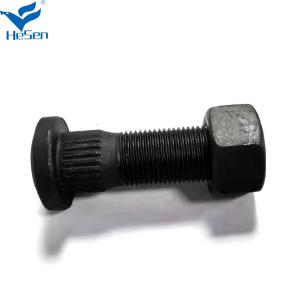 China 1v3323 Car Wheel Bolts And Nuts Cat Loader Wheel Bolt With 28 MM Nut supplier