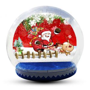 Large Inflatable Snow Globe For Outdoor Christmas Decoration EN14960