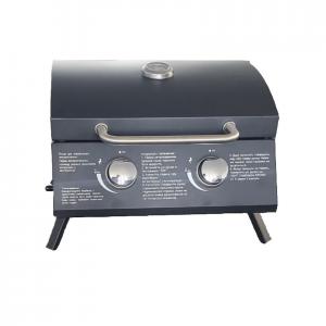 Metal Housing Smokeless Propane 2 Burner Rotisserie Bbq Barbecue Oven Stove Stainless Steel Portable Grill Gas