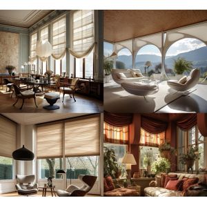 China Automatic Battery Operated Motorized Blackout Zebra Roller Blinds Curtains For Windows Zigbee APP wholesale