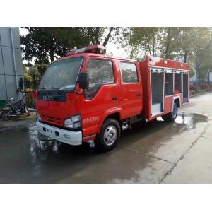 China 2 Tons ISUZU Firefighter Truck , Small Mobile 2000 Liters Water Tanker Fire Truck supplier