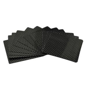 12K Pattern Thermoplastic Carbon Fibre Sheet Plate for Arch Support in Black Color