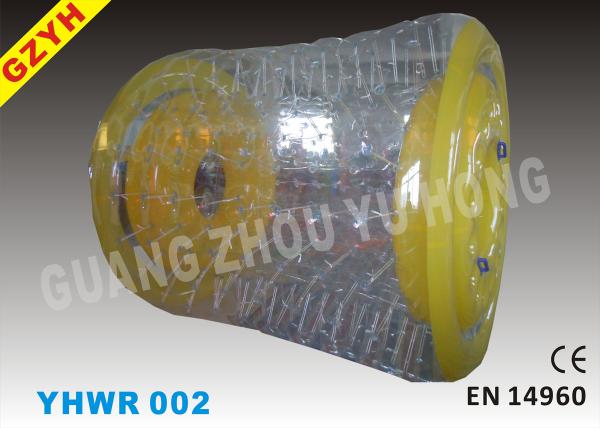 0.9mm / 1.0mm Yellow PVC Inflatable Water Roller / Walker YHWR 002
