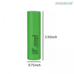 China KC 3.7V NCM Lithium Ion Battery Replacement Cells INR18650-25R5 High Discharge Rate supplier