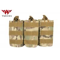 China Military Molle Gear Accessories Compatible Open Top Triple Mag Pouch For M4 M17 AK47 Magazine on sale