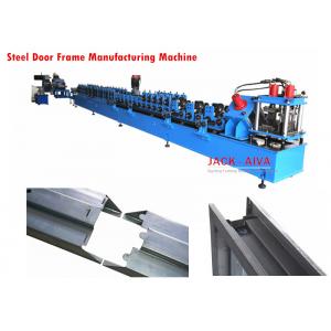 Automatic Door Frame Roll Forming Machine , Steel Door Frame Manufacturing Machines