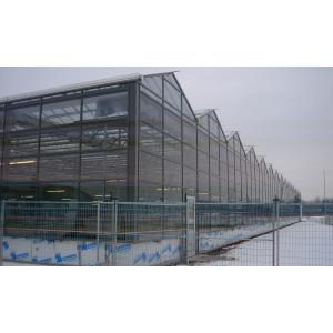 UV Protection Rectangular Glass Covered Greenhouse Water Resistance