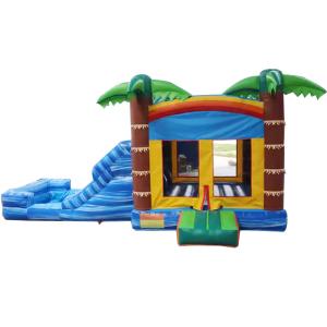 China Unisex Palma Inflable Castillo de Salto Castillo de Salto con piscina y área de salto wholesale