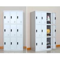 China Swing 9 Door Metal Office Lockers Furniture Steel Storage Cabinet on sale