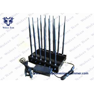 China 12 Band Jammer GSM DCS Rebolabile 3G 4G WIFI GPS and RF Bugs from 130 to 500 Mhz wholesale