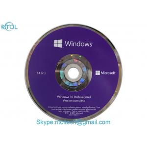 China 64 Bit DVD OEM Windows 10 Operating System License Home Software French supplier