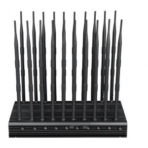 China 20 Antennas Cell Phone Signal Jammer 3G 4G WiFi Bluetooth Cell Phone Scrambler Device supplier