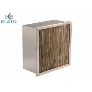 China Ashrae Merv 14 Air Filter High Temperature Series With Single Header Frame supplier