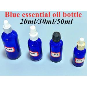 30ml 50ml 60ml Empty Round Small Cosmetic Bottle Blue clear Essential Oil Glass Dropper Bottle Glass Bottle