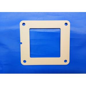 China Zirconia Flame Industrial Ceramic Parts 97% Alumina Ceramic 4 Bolt Hydraulic Square Flange supplier