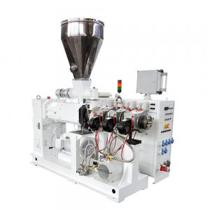 Counter Rotating Twin Screw Extruder / Conical Double Screw Extruder Machine HYZS80/156