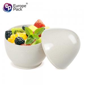 China Eco-friendly biodegradable 160ml egg shape Bamboo Fiber  dessert Cup supplier