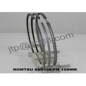 Genuine S6D105 Komatsu Engine Piston Rings Diameter 105mm 6136-31-2030