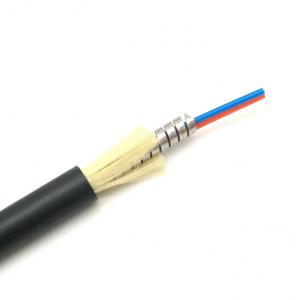 China Anti Rodent 2F Tactical Fiber Optic Cable Singlemode OM1 OM2 OM3 OM4 Lightweight supplier