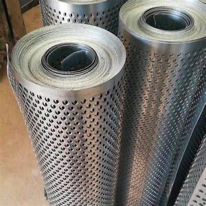 Cut Edge Wear Resistance Perforated Screen Mesh Customized Ornamental