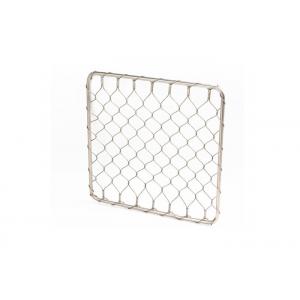 China X - Tend Diamond Flexible Architectural Cable Mesh Fence With Round Tube Frame supplier