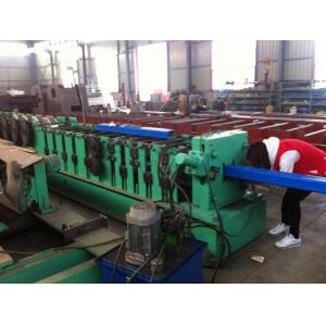 China 8 - 10 m / min Square Downspout Roll Forming Machine Fly Saw Cutting Type supplier
