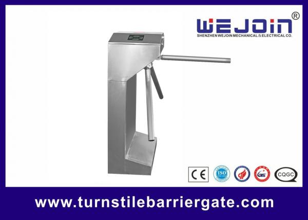 Stainless Steel Access Control Turnstile Gate Security Barrier Entrance Brush Dc