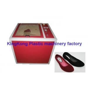 China High Efficiency Flock Coating Machine For PVC Sandals / Plastic Women Shoe supplier