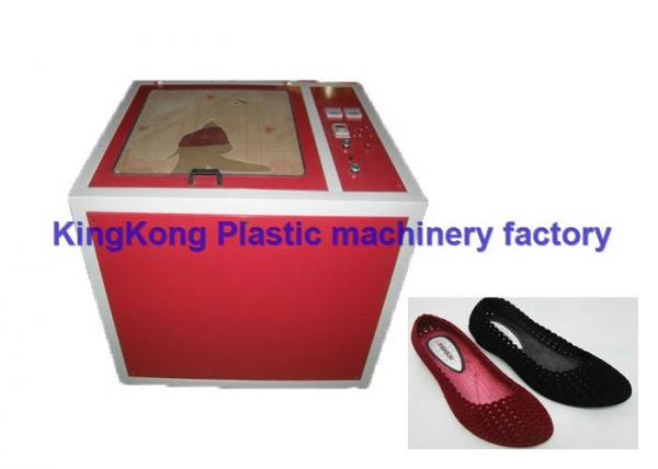 High Efficiency Flock Coating Machine For PVC Sandals / Plastic Women Shoe