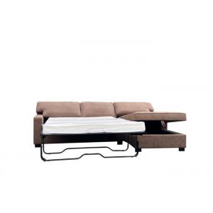 D30 Multi Purpose Sofa Bed 3 Seater Fabric Sofa Bed With Facing Right Chestnut