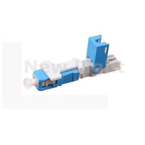China Conector de montagem rápida SC UPC azul com perda de inserção de 0,3 dB para cabos de 3,0 mm e 2,0 mm em aplicações FTTH supplier