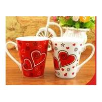 China 300Ml temperature sensitive color change ceramic mug / personalised heat sensitive coffee mug on sale