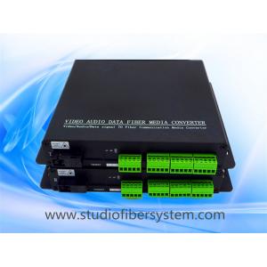 China 4CH BIDI balanced audio fiber transmitters and receivers with Phoenix connectors for remote broadcast/studio system supplier