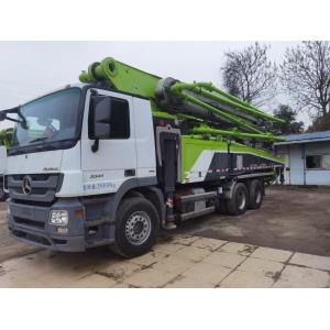 Vertical Reach 52m Used Truck Concrete Pump 600L Truck Mounted Concrete Pump