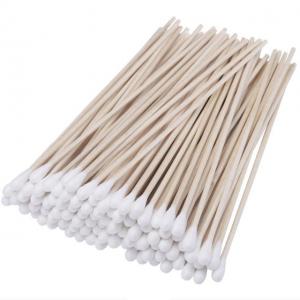 China Medical Disposable Cotton Tipped Applicator 100pcs 6'' Length Cotton Swabs supplier